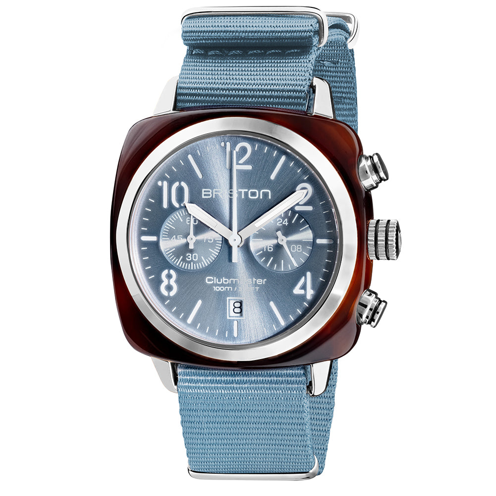 Clubmaster Classic Acetato - Azul Hielo - Plata