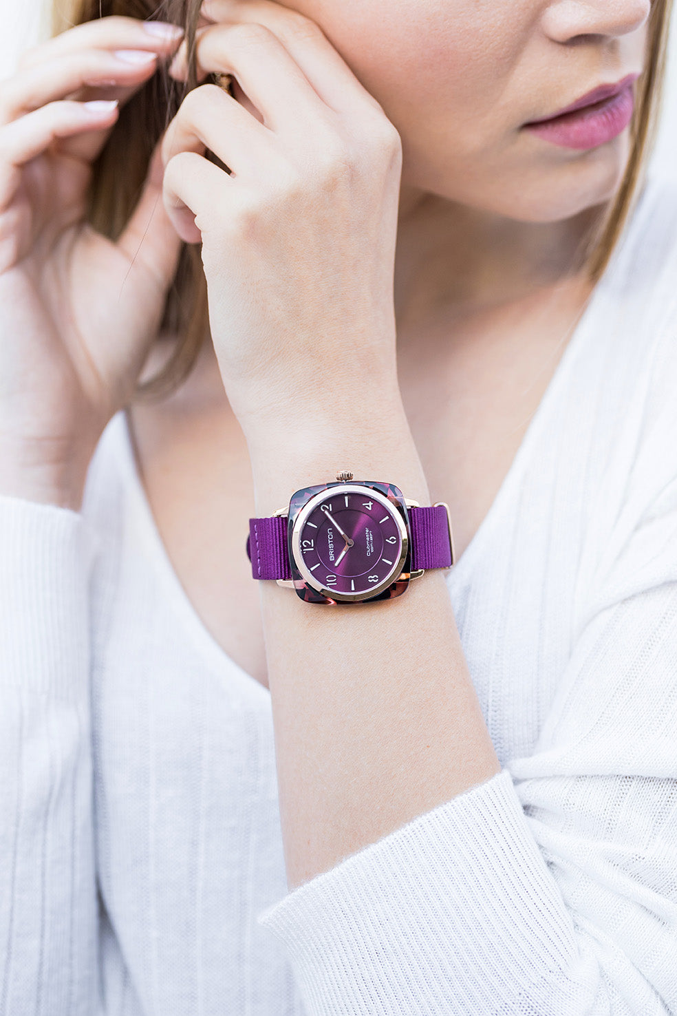 Clubmaster Chic Acetato - Cardenal - Oro Rosa