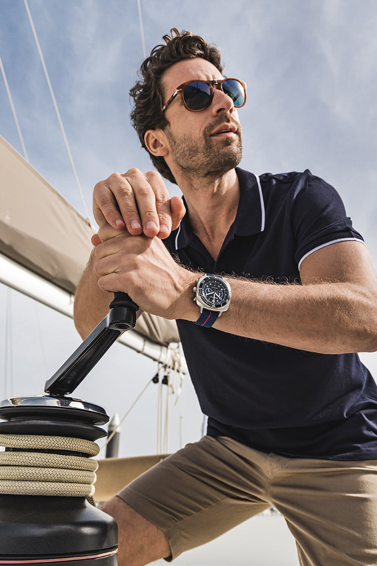 Clubmaster Outdoor Acero - Azul