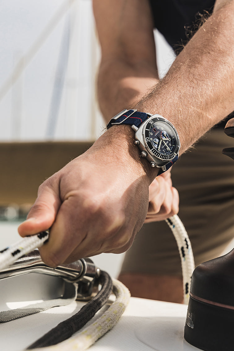 Clubmaster Outdoor Acero - Azul