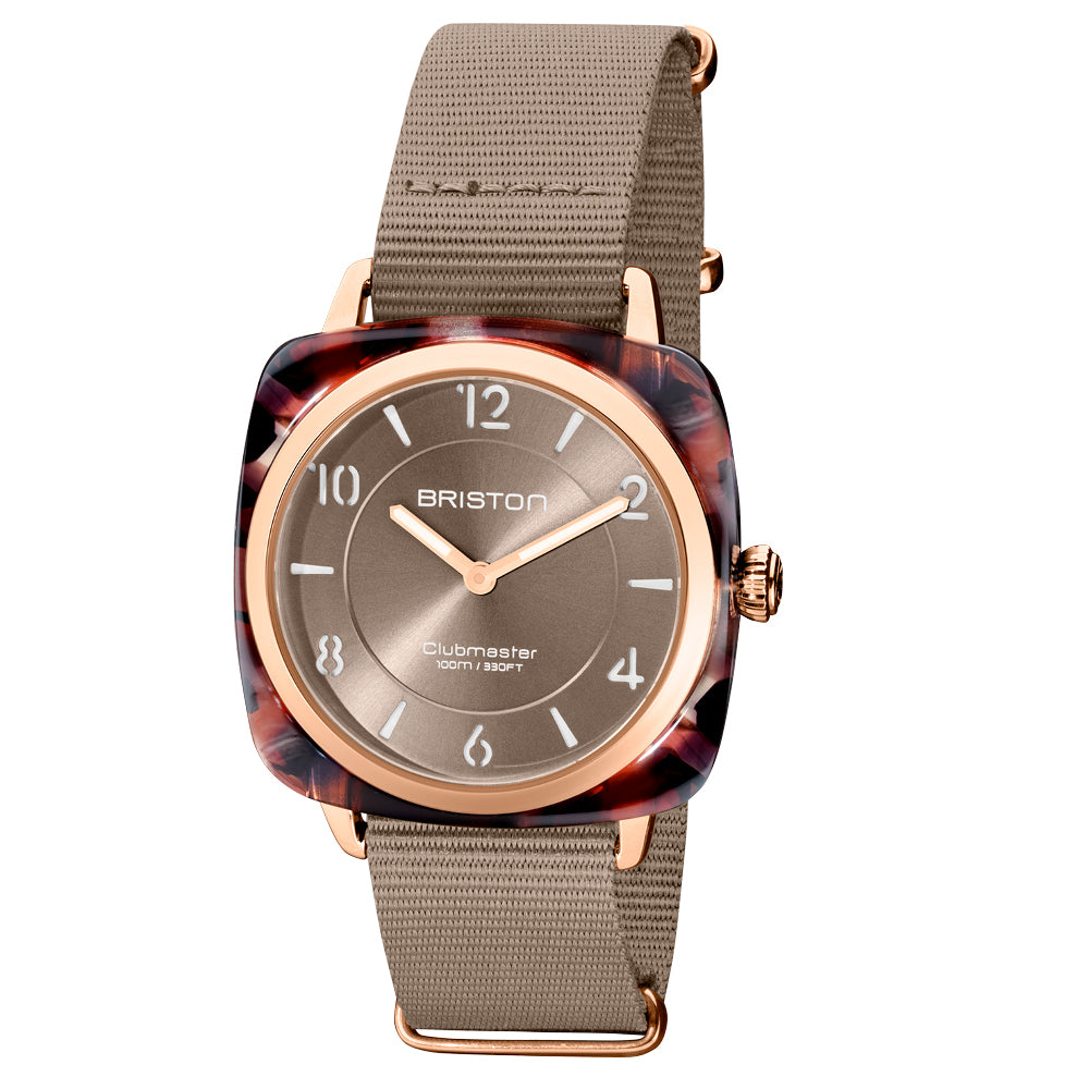 Clubmaster Chic Acetato - Gris Taupe - Oro Rosa