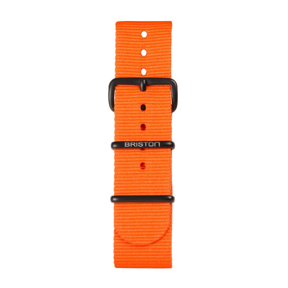 Correa NATO 20 mm - Naranja - Negro