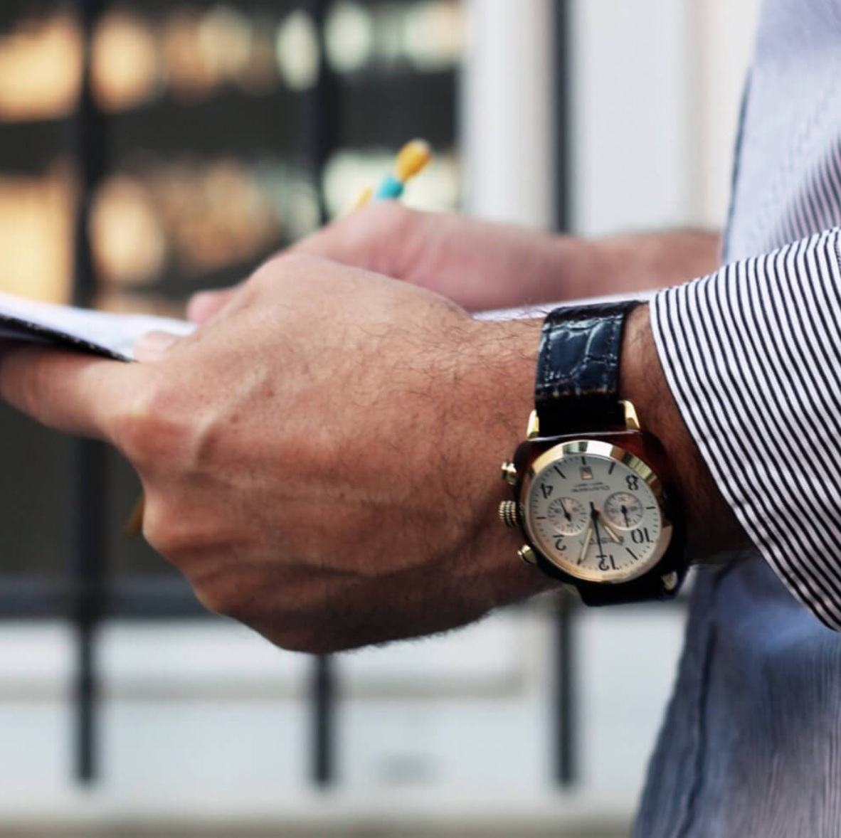 Clubmaster Classic Acetato - Blanco - Oro