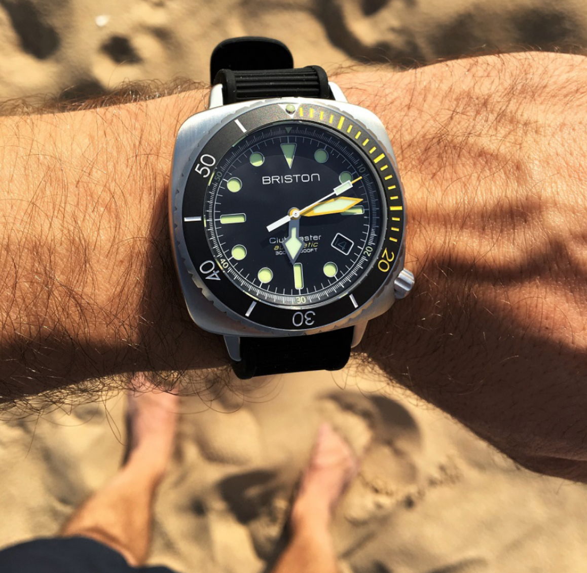 Clubmaster Diver Pro Acero - Amarillo