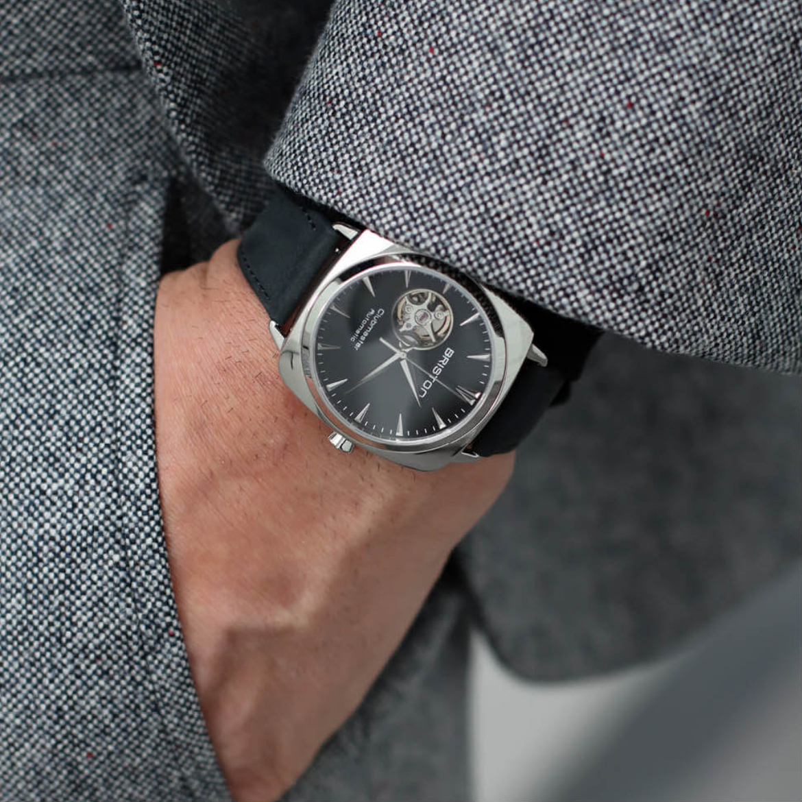 Clubmaster Iconic Acero - Negro