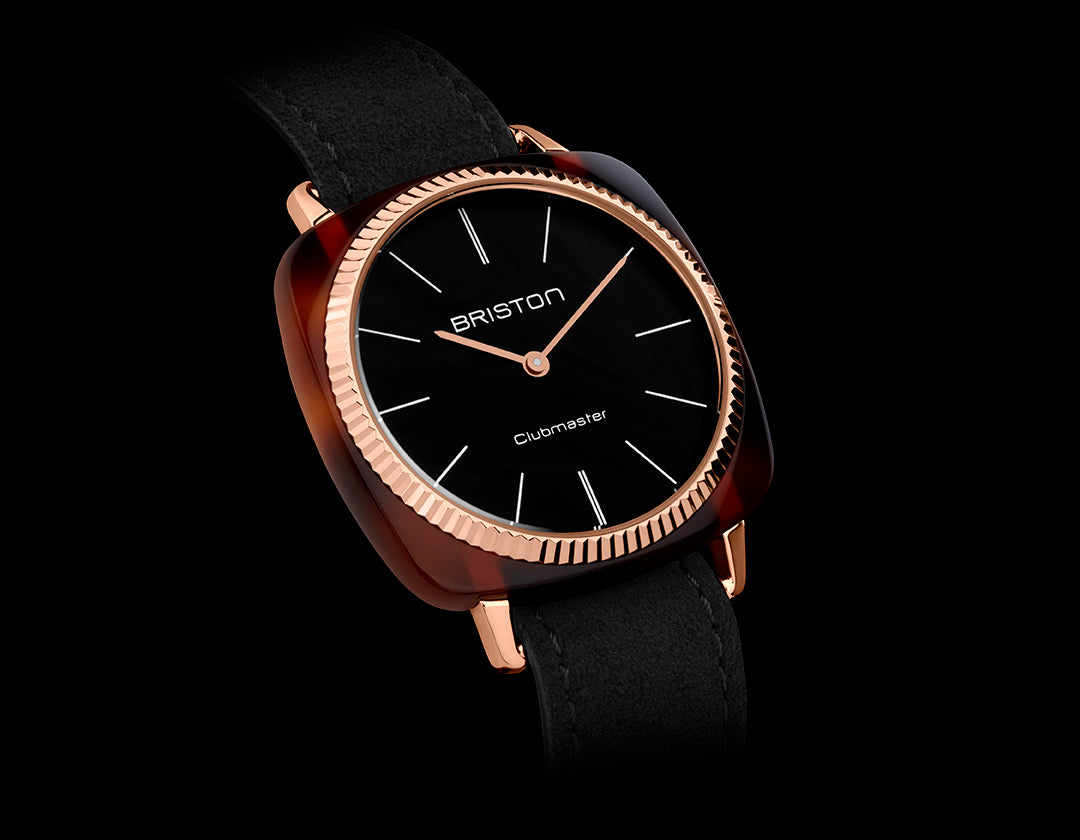 Clubmaster Elegant Acetato - Negro - Oro Rosa