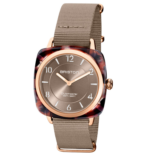 Clubmaster Chic Acetato - Gris Taupe - Oro Rosa