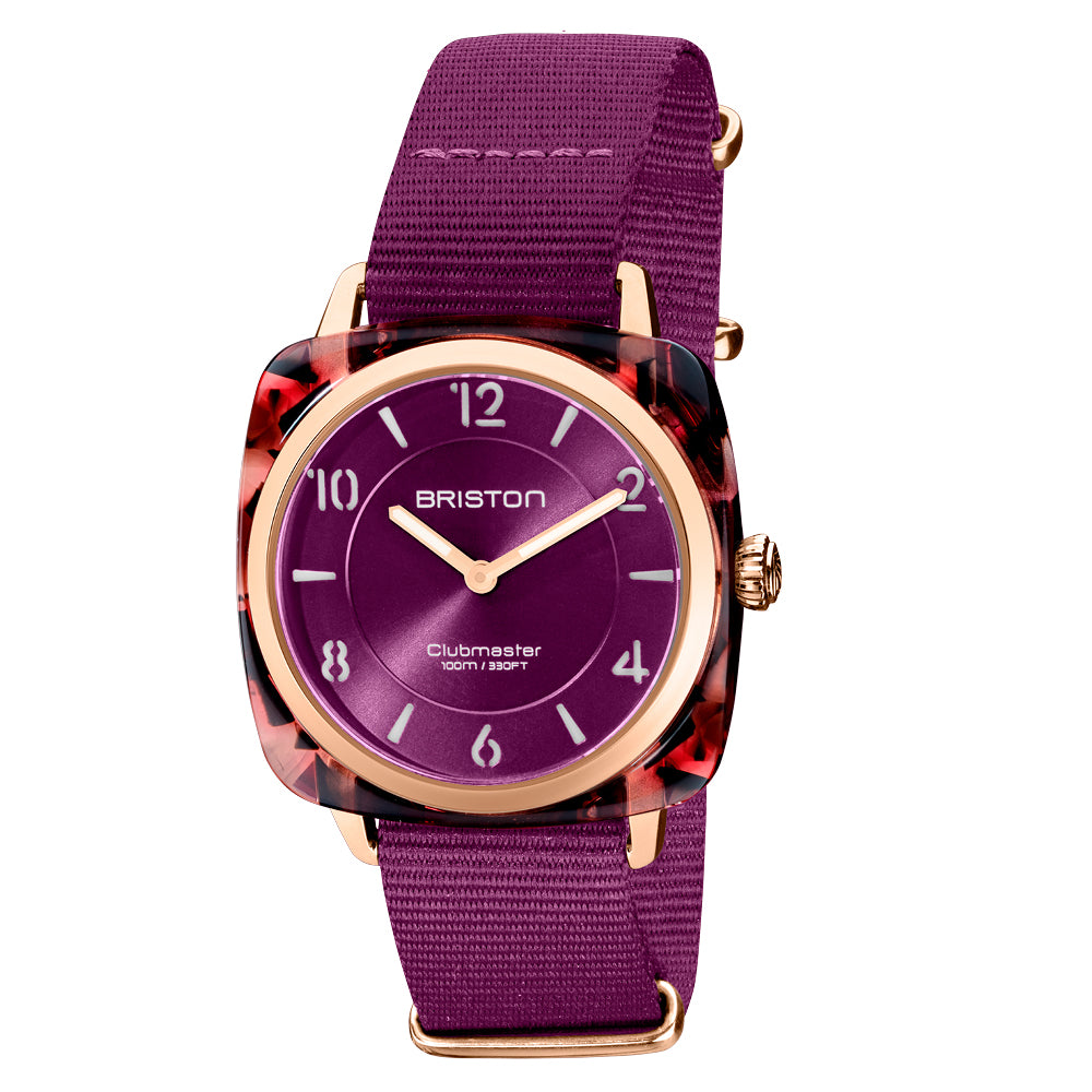Clubmaster Chic Acetato - Cardenal - Oro Rosa