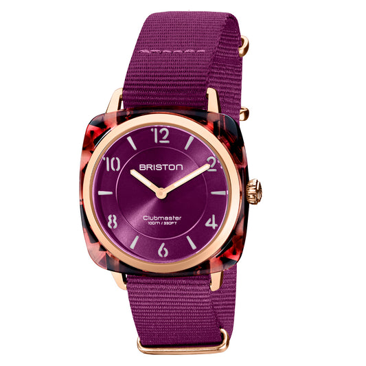 Clubmaster Chic Acetato - Cardenal - Oro Rosa