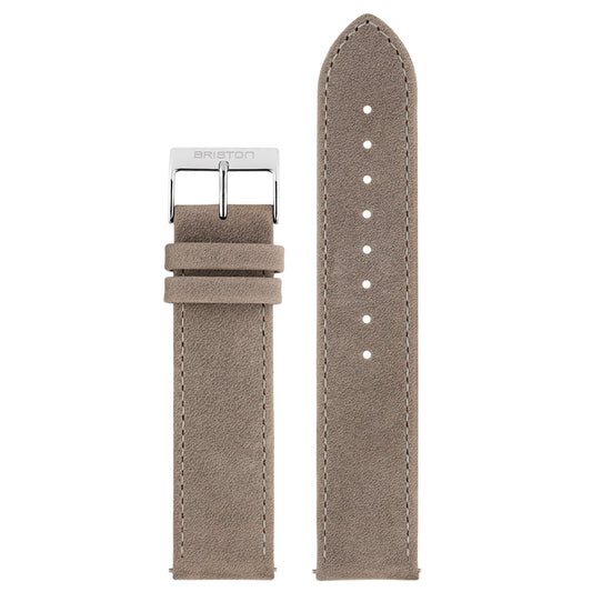 Correa de Cuero Vintage 20 mm - Gris Taupe