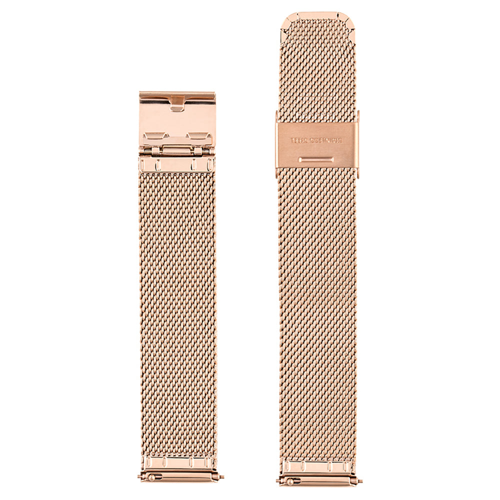 Correa Malla Milanesa 18 mm - Oro Rosa