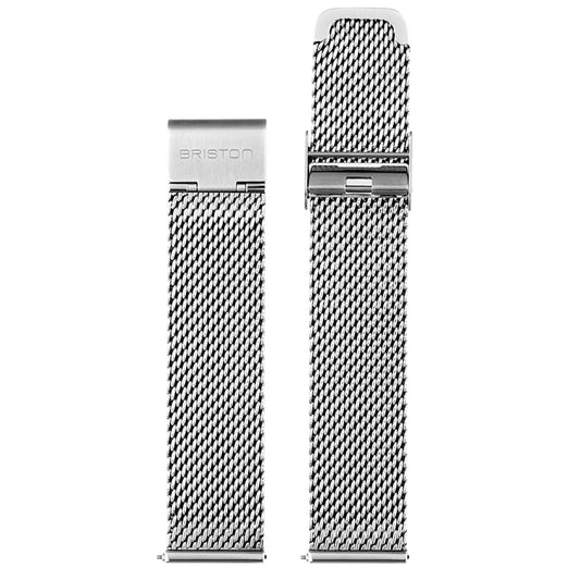 Correa de Malla Milanesa 20 mm - Plata