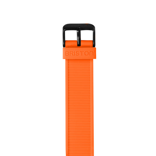 Correa Silicona 20 mm - Naranja - Negro